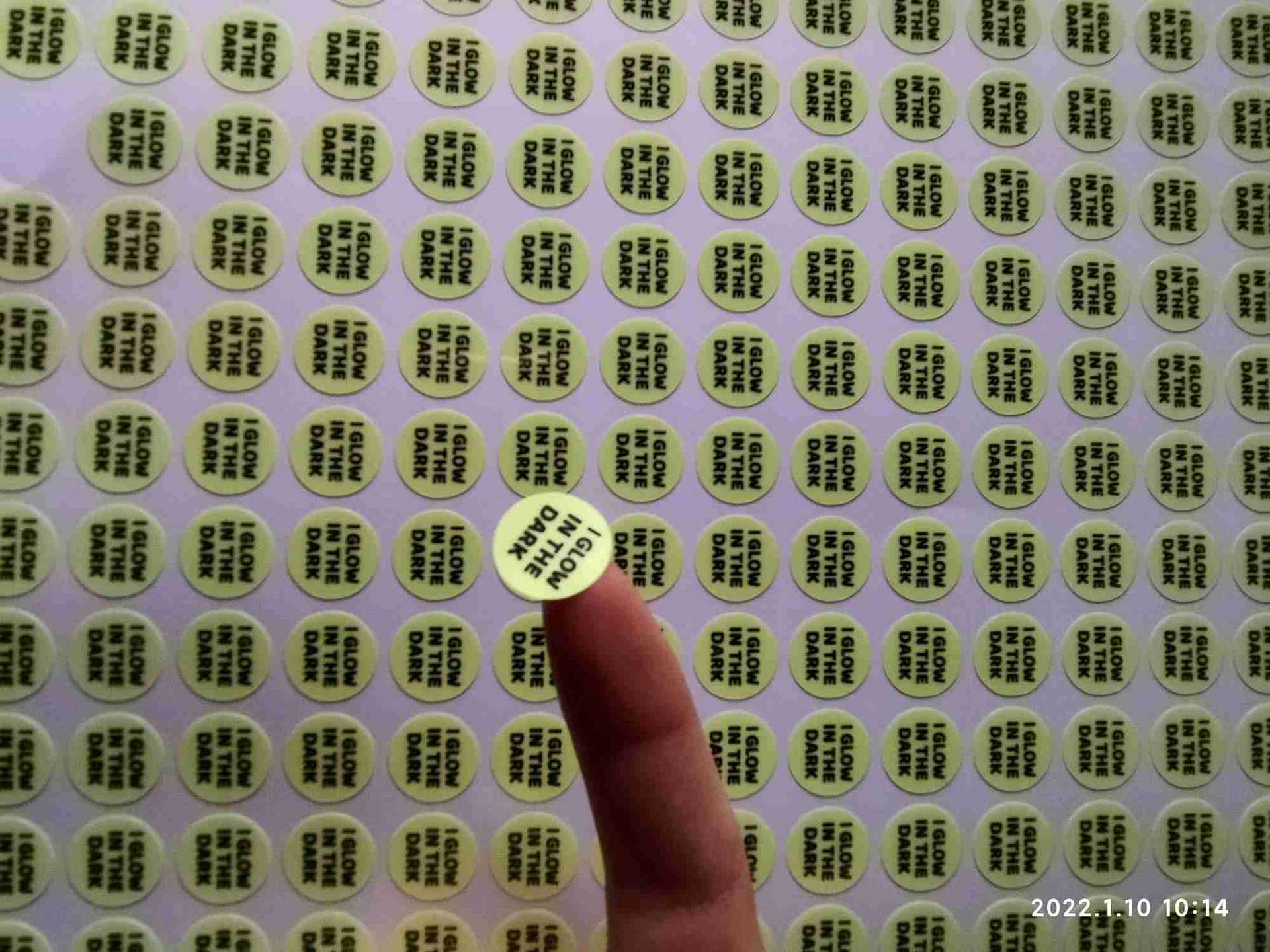 不干胶标签荧光贴纸夜光带背胶标贴工艺品贴纸