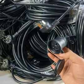 包邮定制新能源充电延长线 16A国标公母电源线中规电源插头延长线