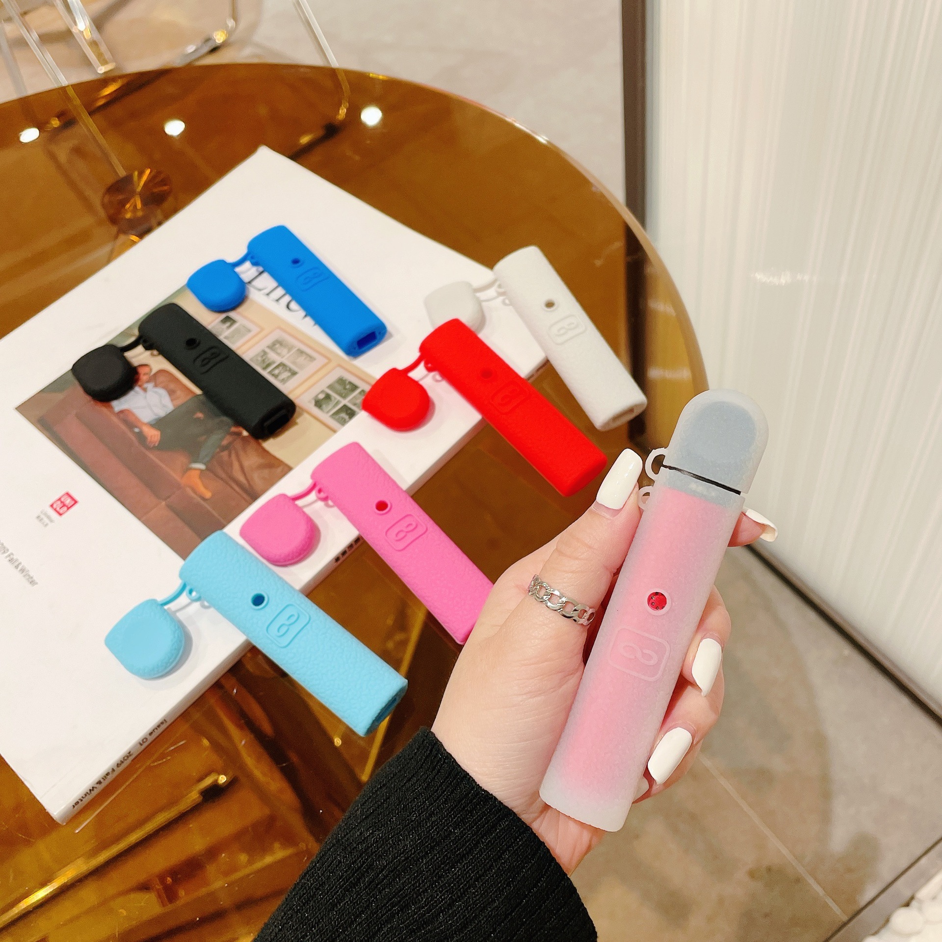 适用于relx4代皮纹硅胶套锐克电子器烟套四代无限锐克4悦客relax