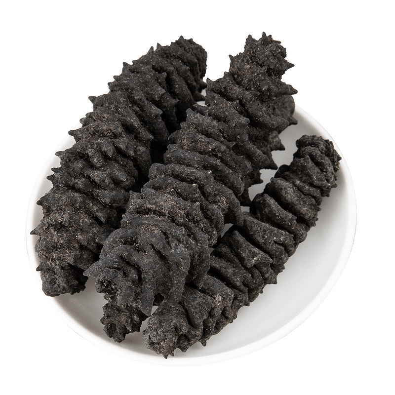 精选黑刺淡干海参批发 美国龙纹参45头螺纹参现货供应