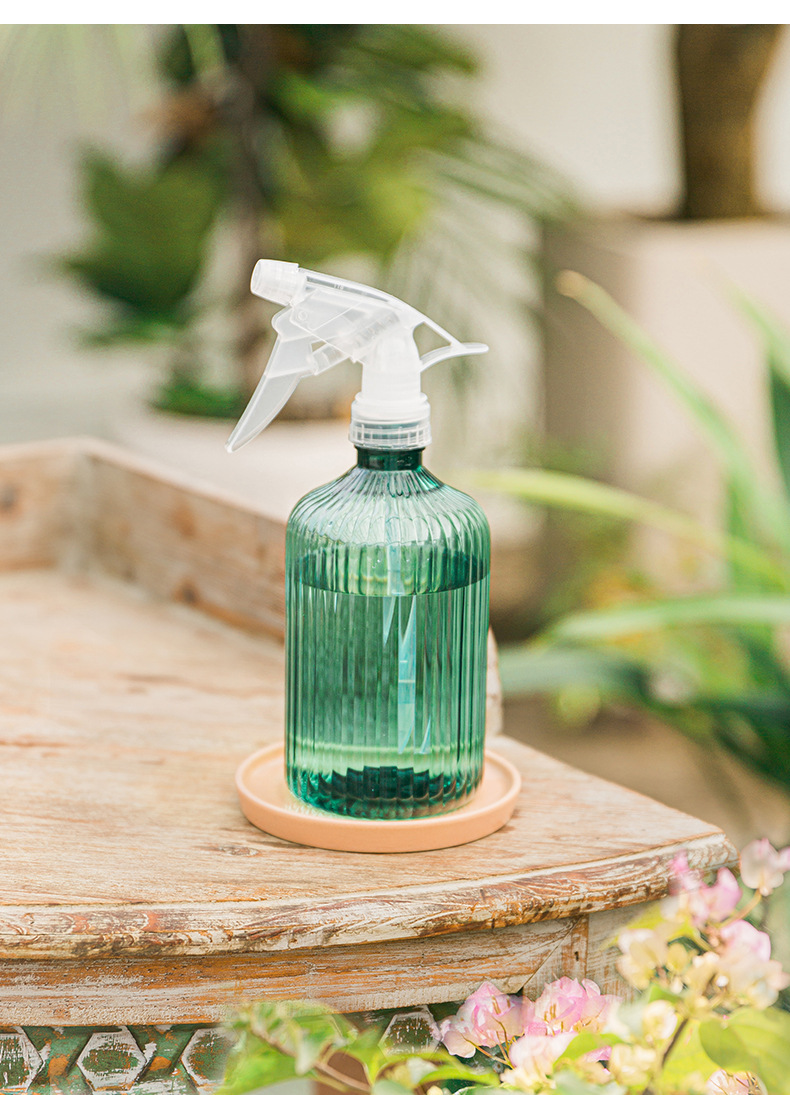 500ml小罗马喷壶 居家清洁塑料彩色透明浇花喷雾瓶浇水喷壶