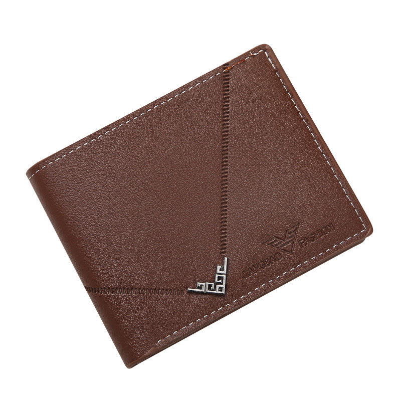 New Wallet Men's Short Wallet Men's Youth Fashion Thin Multiple Card Slots Inner Soft Leather Wallet