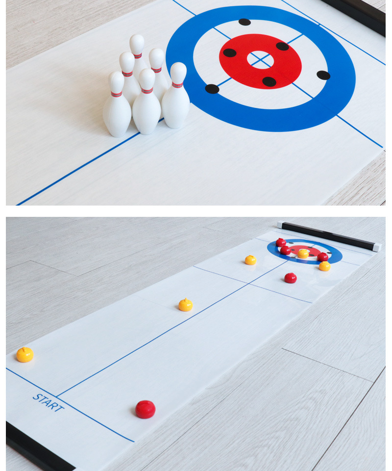 跨境迷你桌面游戏冰壶儿童益智亲子互动桌上游戏玩具冰壶桌游套装