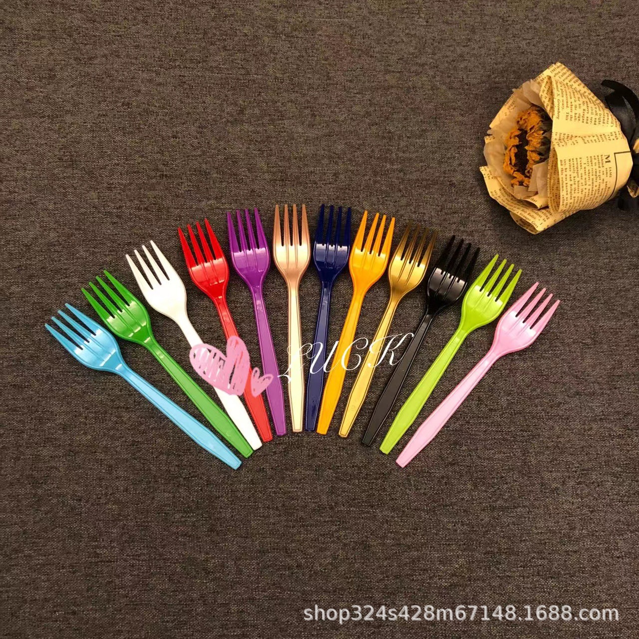 Disposable Knife Fork Spoon Factory Wholesale Knife, Fork and Spoon Package Spot Environmental Protection Plastic Knife, Fork and Spoon