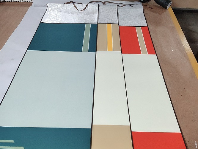 蜡染宣纸空白印屏挂轴卷轴毛笔字书法国画创作四尺四开半生熟宣纸