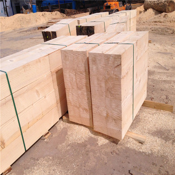 定制加工大尺寸实木木方垫木枕木刨光截断阻燃沥青油处理