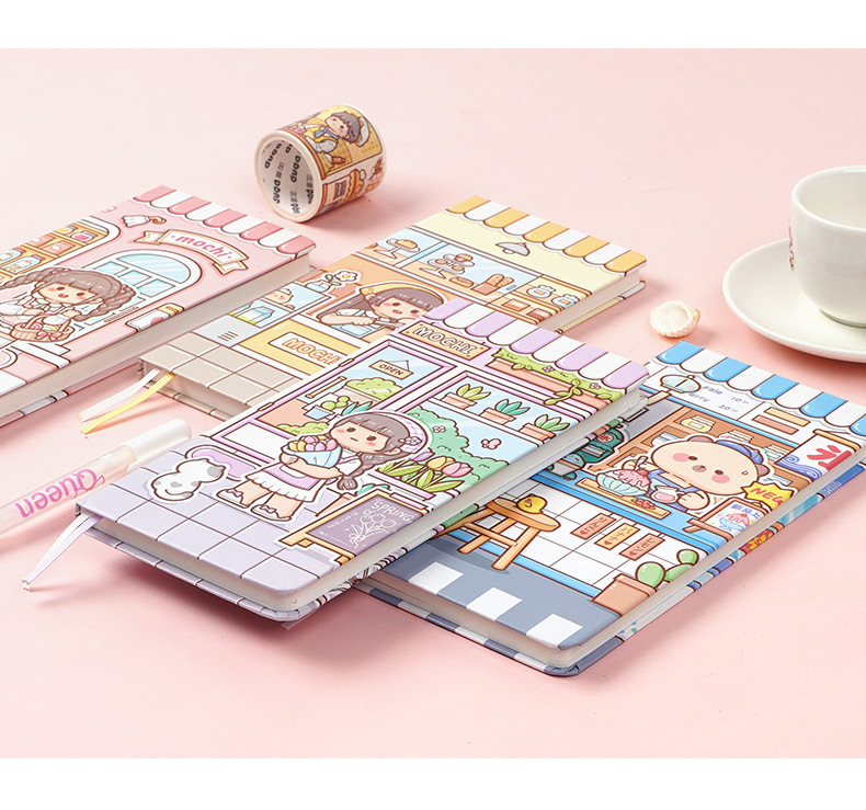 小麻薯week手帐本 方格内页学生可爱少女心ins风周计划本随身本子