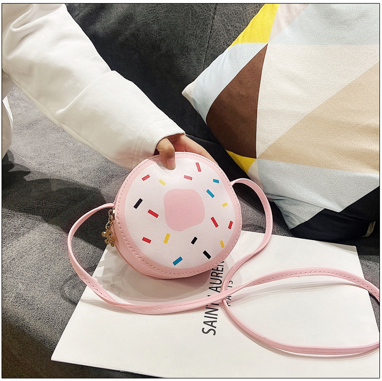 网红迷你儿童小包新款韩版潮可爱甜甜圈女孩单肩包宝宝斜挎礼品包
