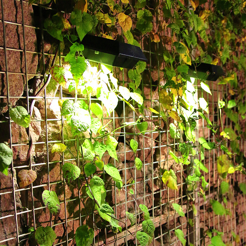 1s7e12led太阳能壁灯庭院围墙照明路灯户外防水照明围墙栅栏灯小