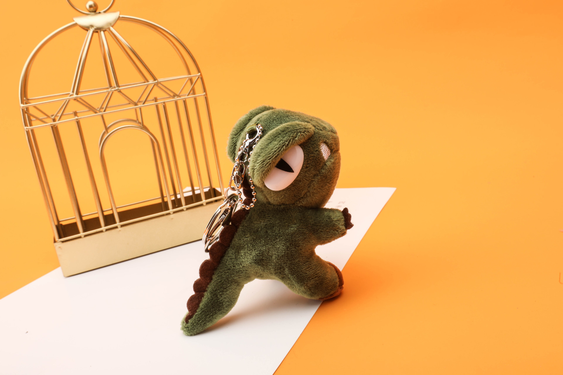 批发网红小恐龙书包挂件霸王龙毛绒小公仔娃娃机毛绒玩具服饰配件