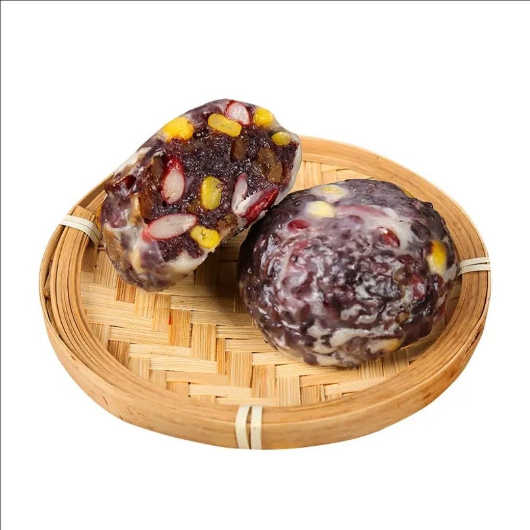山东粘豆包粗粮低脂无糖精农家紫米红豆黏网红代餐杂粮早餐
