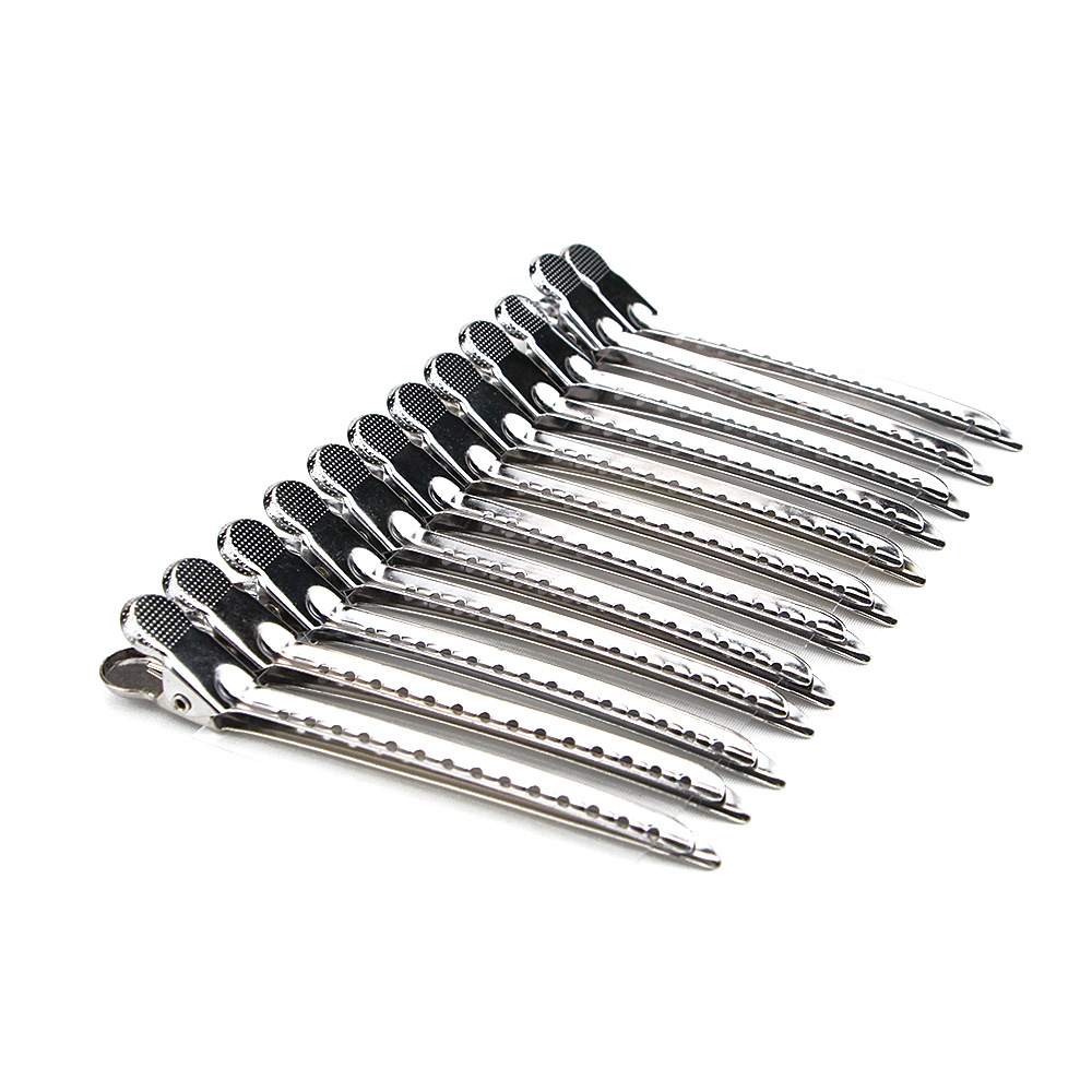 厂家直供发廊专用无痕鸭嘴夹小钢夹烫染定位夹理发店小工具发夹