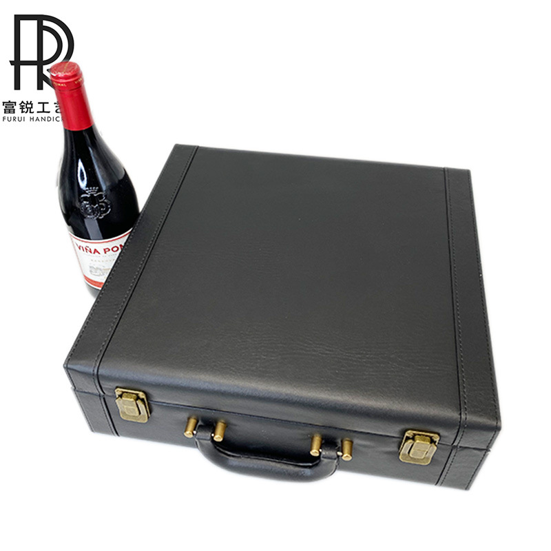 工厂定制 PU皮酒盒  葡萄酒便携手提礼品皮盒 多支装红酒包装盒