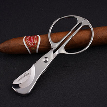 CIGARISM 手工打磨迷你型手握式剪刀型全不锈钢雪茄剪