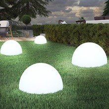 户外半球灯太阳能发光球形灯花园别墅草坪园林景观庭院吸顶充电灯
