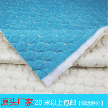 夹棉布料婴儿绒加厚绗缝布加棉防滑布沙发布半成品沙发垫面料批发