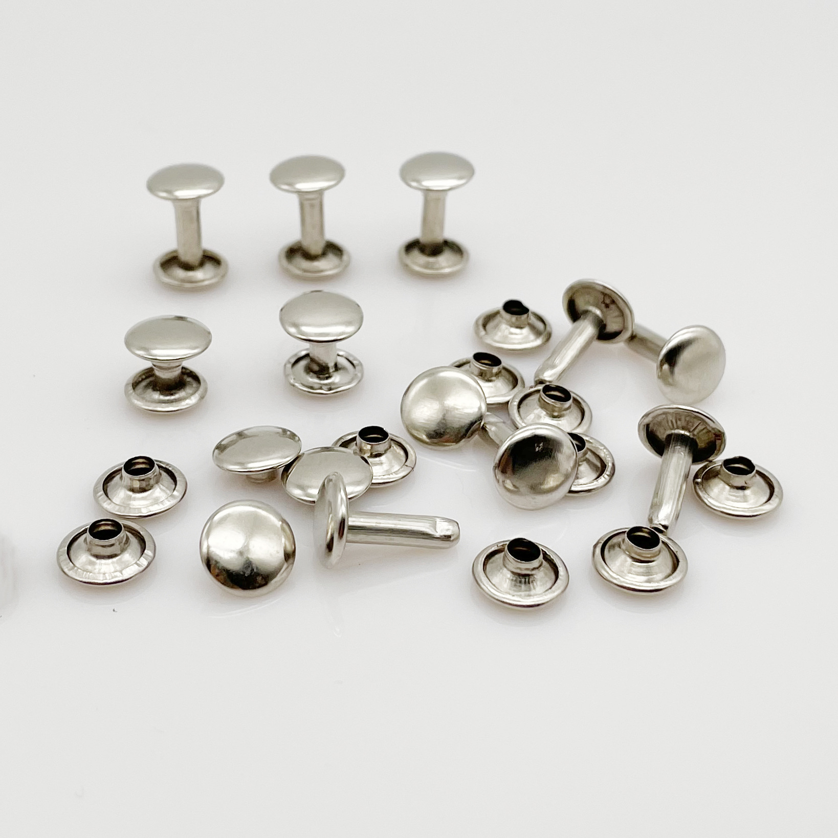 加长20mm 铆钉 银白色帽钉 长脚双面撞钉 加亮铜铆钉 量大从优