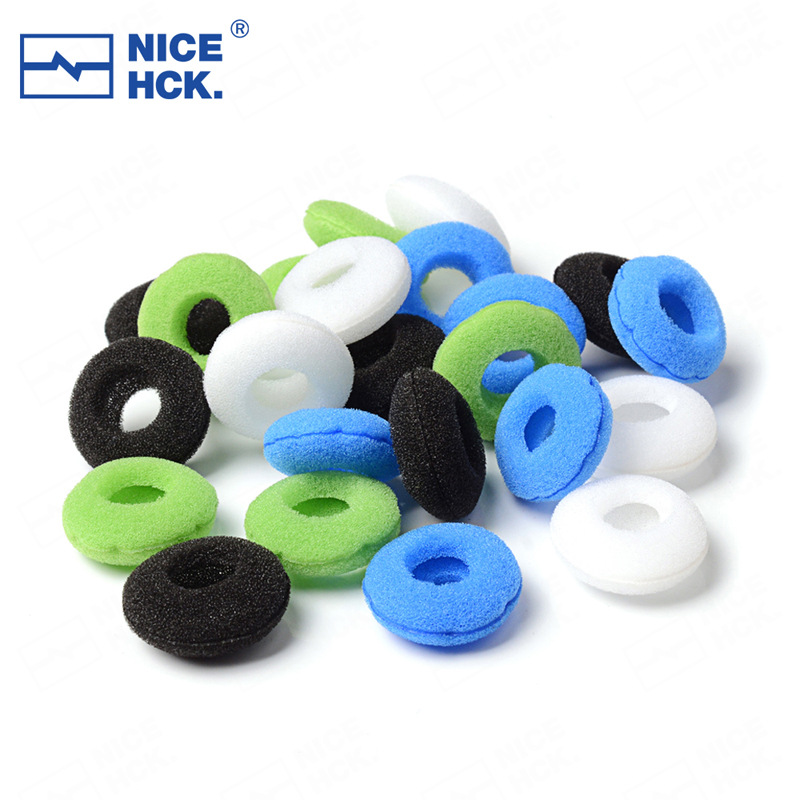 nicehck 平头塞海绵套平头耳机加厚耳塞保护套中空套全包塞子通用