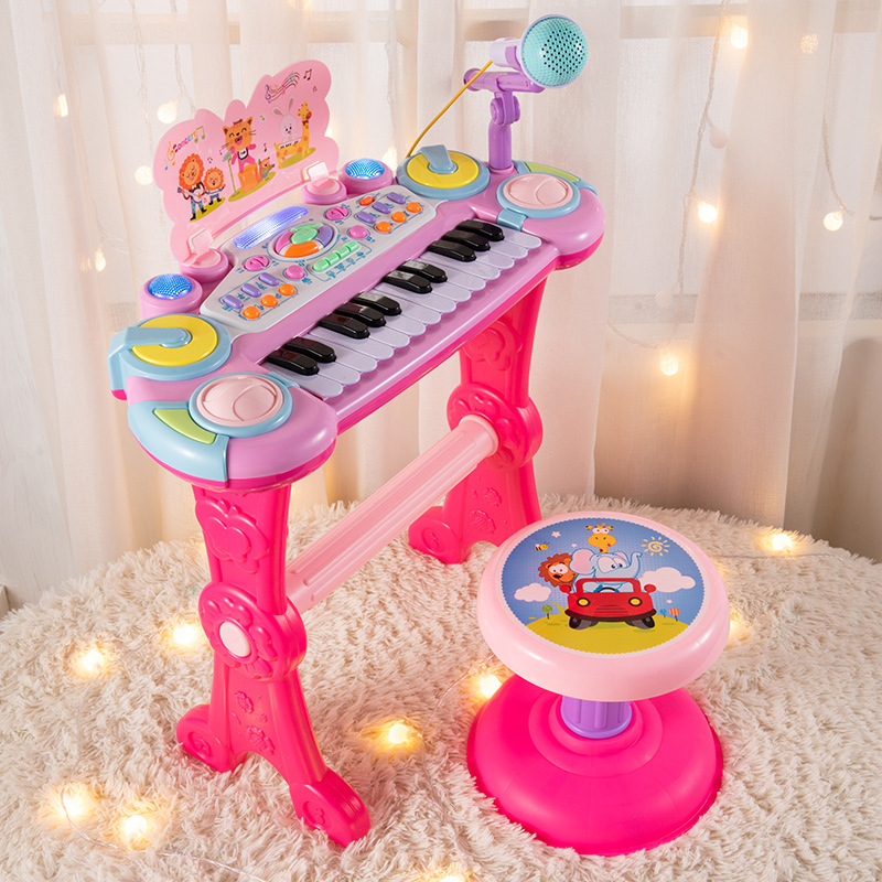 儿童带话筒卡拉ok唱歌玩具宝宝麦克风男女孩唱歌机点唱机音响一体