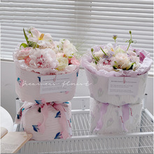 浮雕立体郁金香金丝提花布艺奢侈布系列创小香风包装花布花束包装