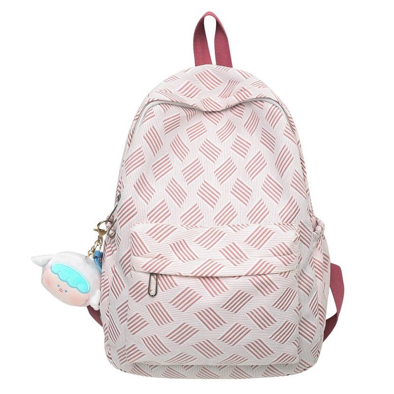 Factory Wholesale New Fresh Sweet Middle School Student Schoolbag Simple Fashion Backpack Leisure Lightweight Travel Backpack