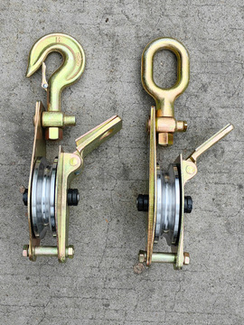 84gg批发起重电力滑车高速动滑轮铁滑轮纯钢打造2吨滑轮钩钢轮轴