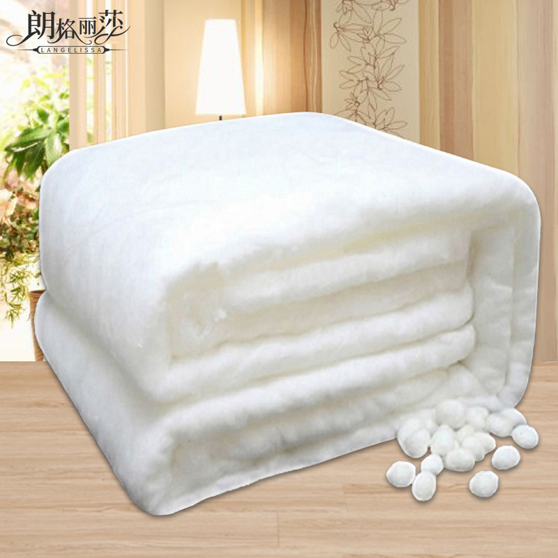 优选双宫蚕丝被子裸芯可制作子母被手工拉制蚕丝被批发桑蚕丝被芯