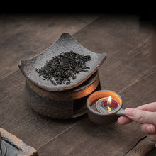 粗陶日式焙茶炉陶瓷茶叶提香器蜡烛加热烤茶炉醒茶家用茶道小配件