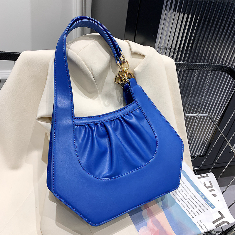 2022 Spring Style Crossbody Shoulder Bag Korean Fashion Women's Bag Trendy Special-Interest Design Portable Pleated Dumpling Bag