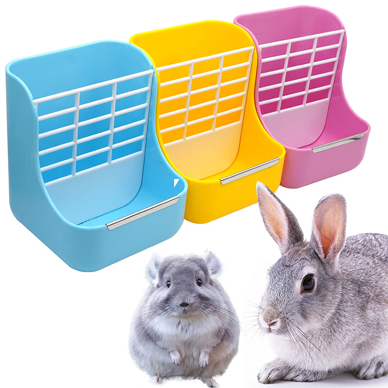 兔食盒料盒草盒兔用饲料盒大容量兔子食盒塑料兔料盒兔草料盒