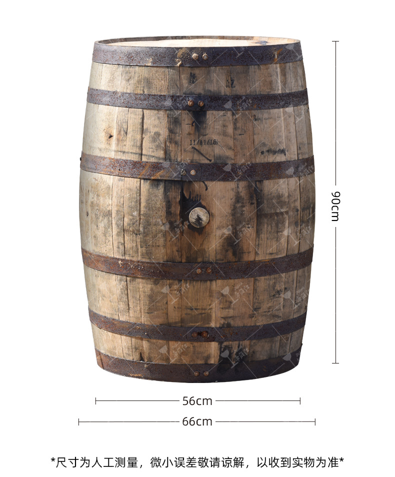 波本桶葡萄酒威士忌白兰地存酒桶225l 橡木桶批发供应