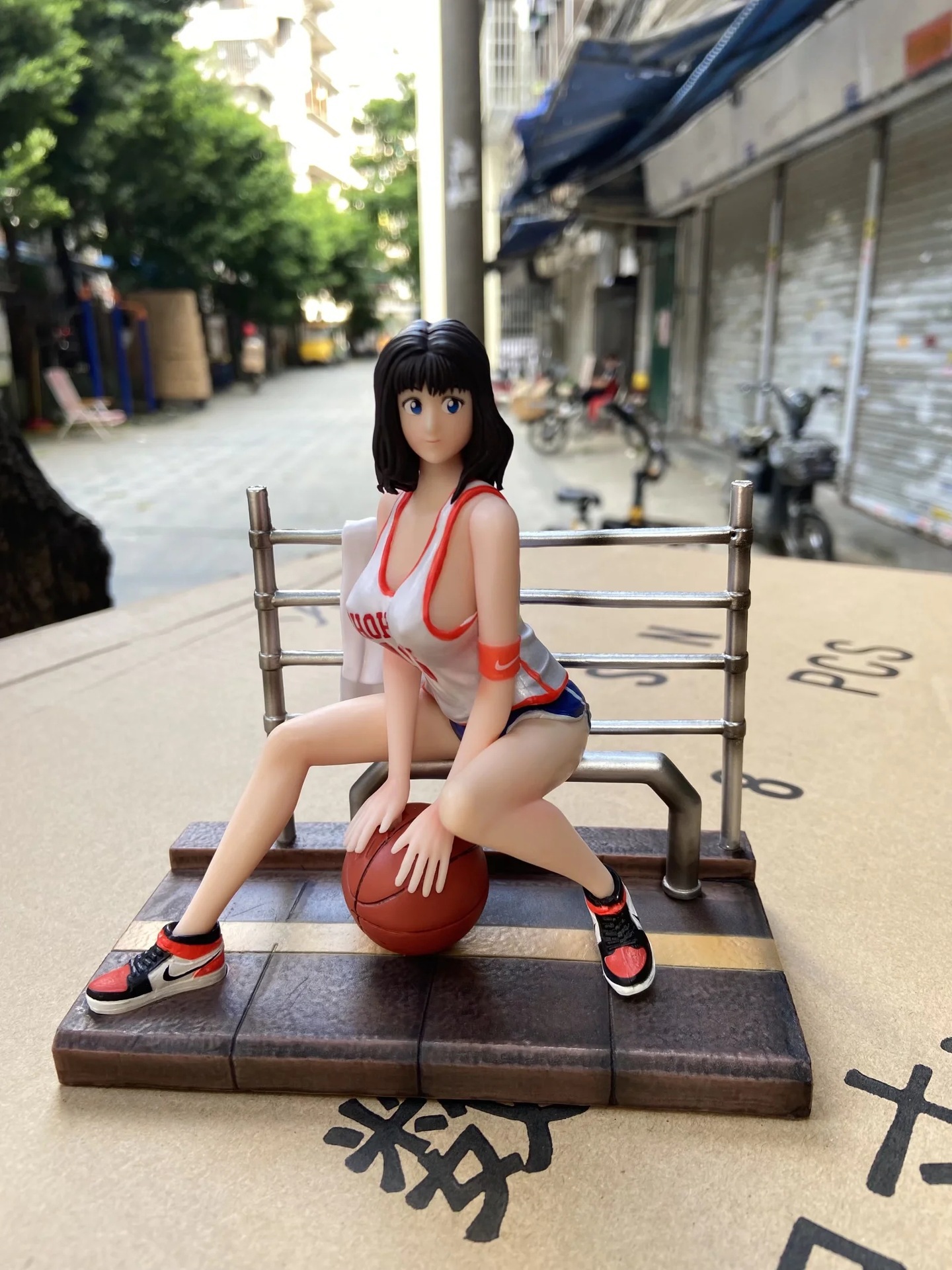 动漫 灌篮高手 gk 赤木晴子 坐姿场景 特质绅士款 模型 盒装手办