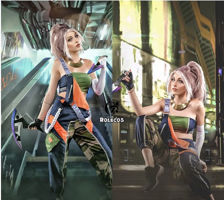 英雄联盟lol 真实伤害乐队 阿卡丽cos服 cosplay服装-阿里巴巴