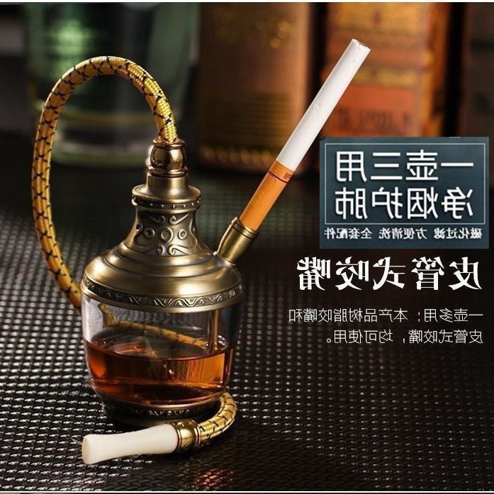 三用型水烟斗双重过滤磁化过滤水烟壶健康水烟袋细烟烟嘴全套其他