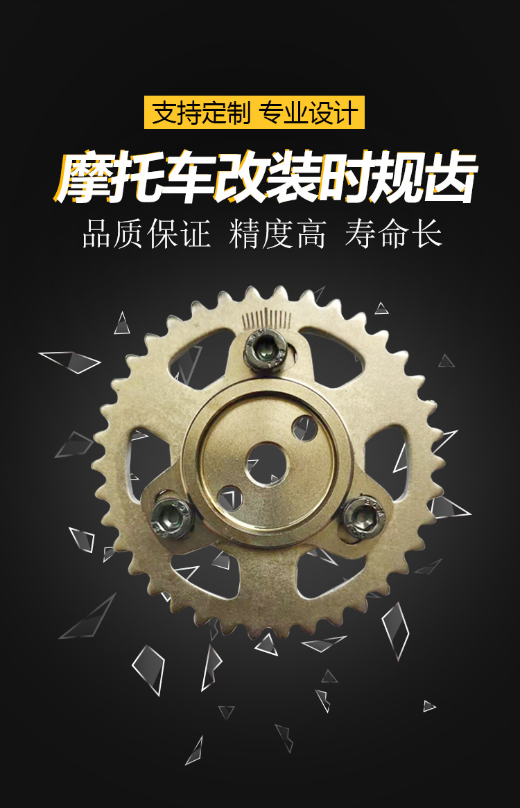 摩托车发动系统改装配件时规齿/正时齿多规格gz068-y-38t齿轮飞盘
