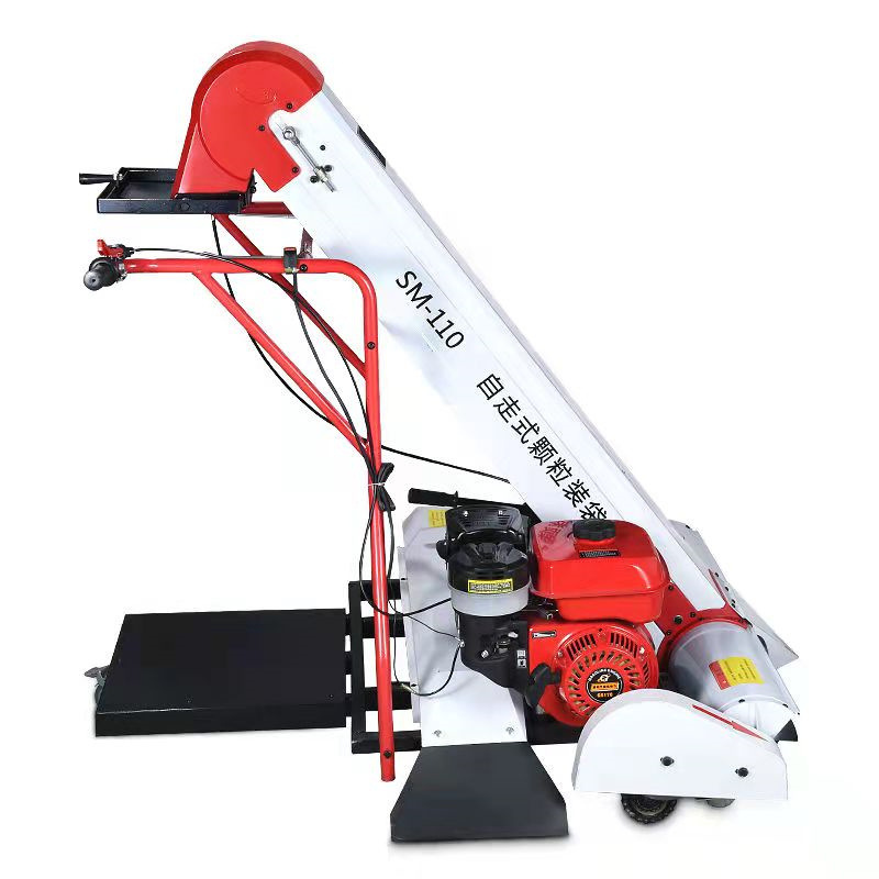 四川水稻自动装袋机 170汽油大马力收谷机种子公司装袋器