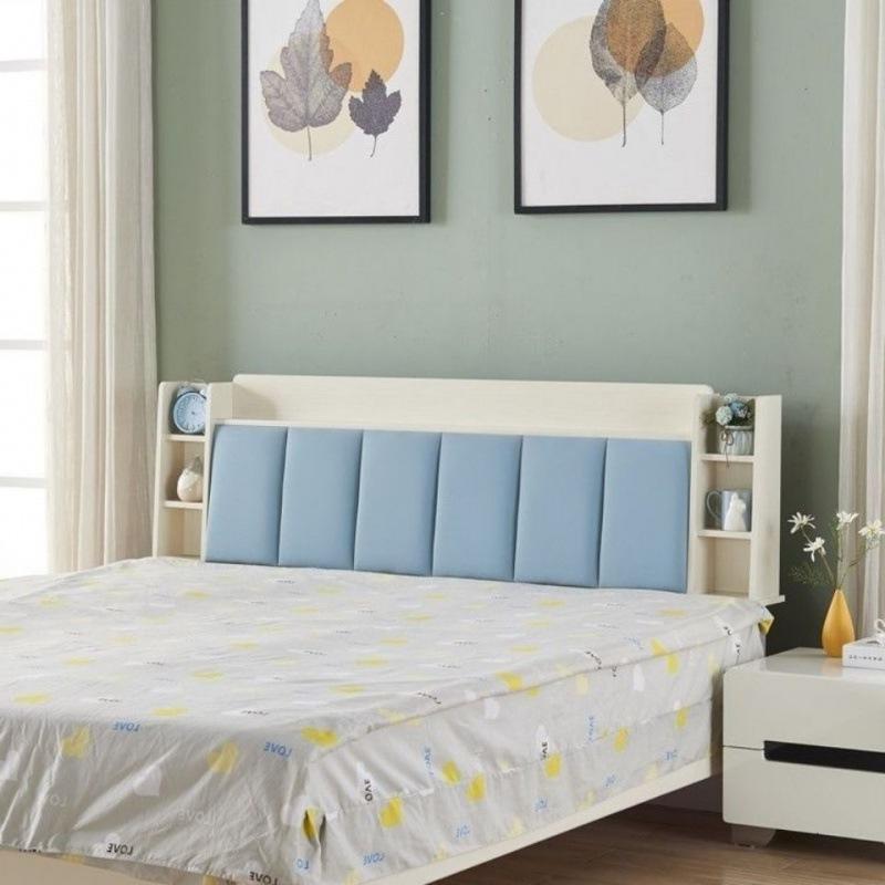 床头板软包多功能储物床头简约靠背免漆儿童经济型床头