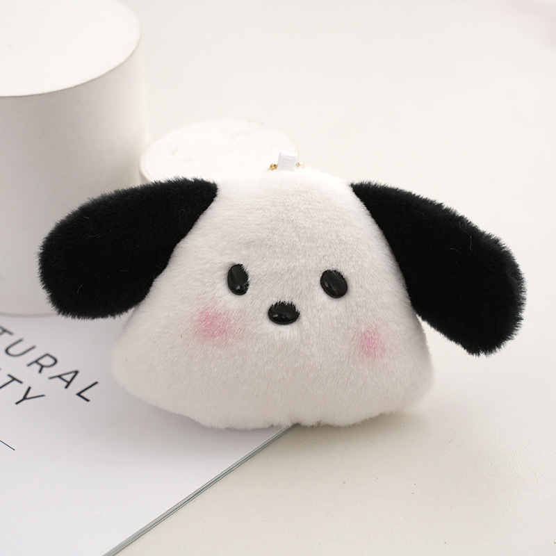 Xiaohongshu Internet Celebrity Hot Sale Cute Pacha Dog Keychain Pendant Plush Toy Puppy Bag Bag Charm Manufacturer