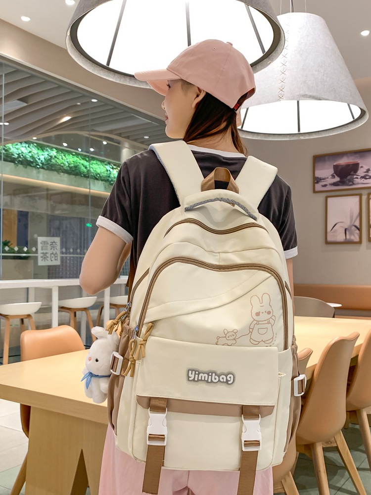 Schoolbag Female Junior High School Student Backpack New High School Student College Students' Backpack