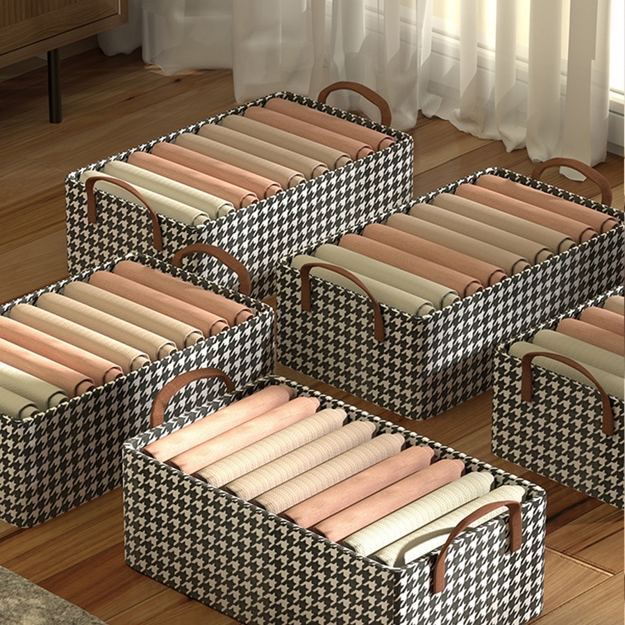 衣服收纳箱家用衣柜分层整理盒衣物折叠抽屉式箱子布艺钢架储物筐