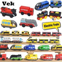 Wooden Train Railway Accessories Electric Train Magnetic跨境