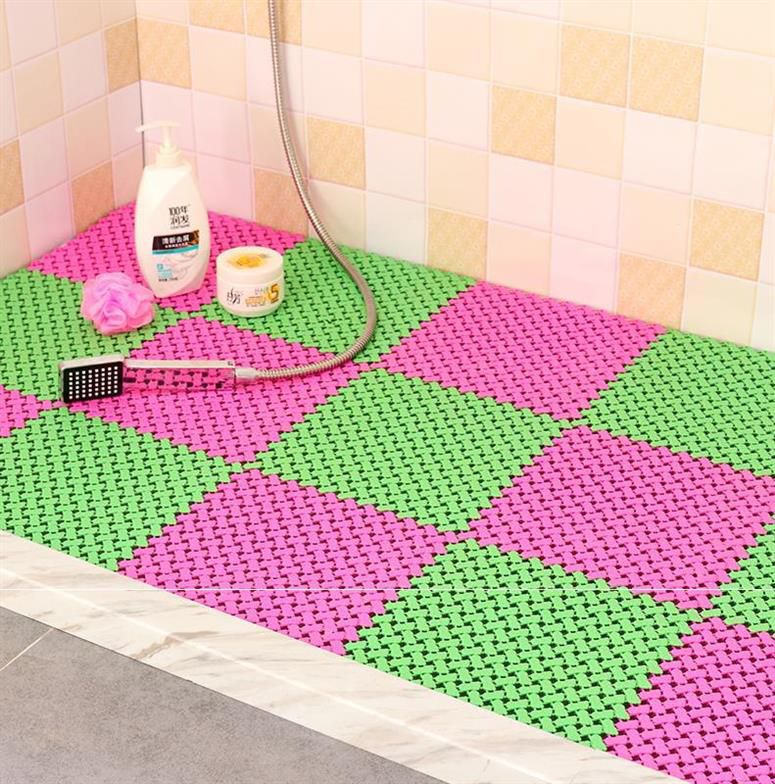 浴室防滑垫地板镂空网格塑料卫生间地垫防水全铺ins北欧垫入户门