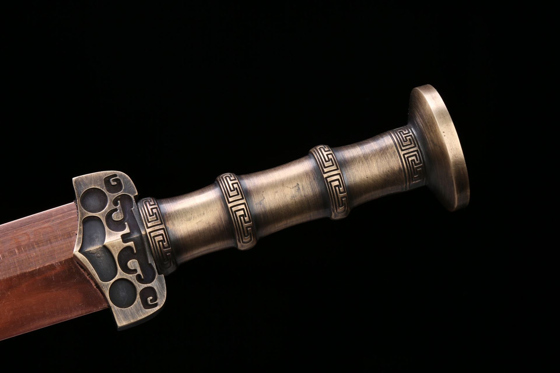 龙泉华影刀剑紫铜手工锻打剑宝剑收藏越王剑送礼冷兵器长剑未开刃