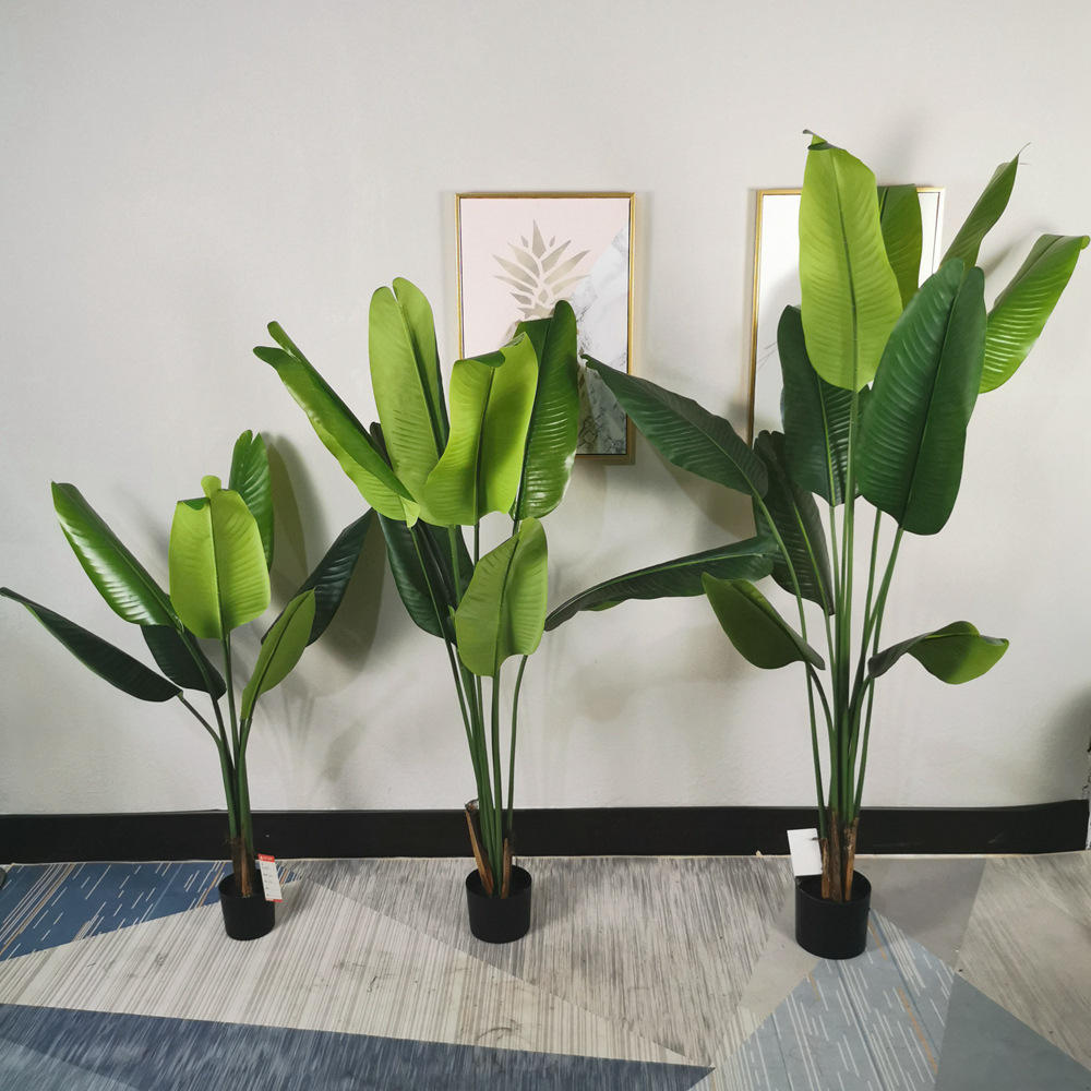 厂家批发仿真旅人蕉植物室内客厅大型天堂鸟假绿植盆栽景北欧风