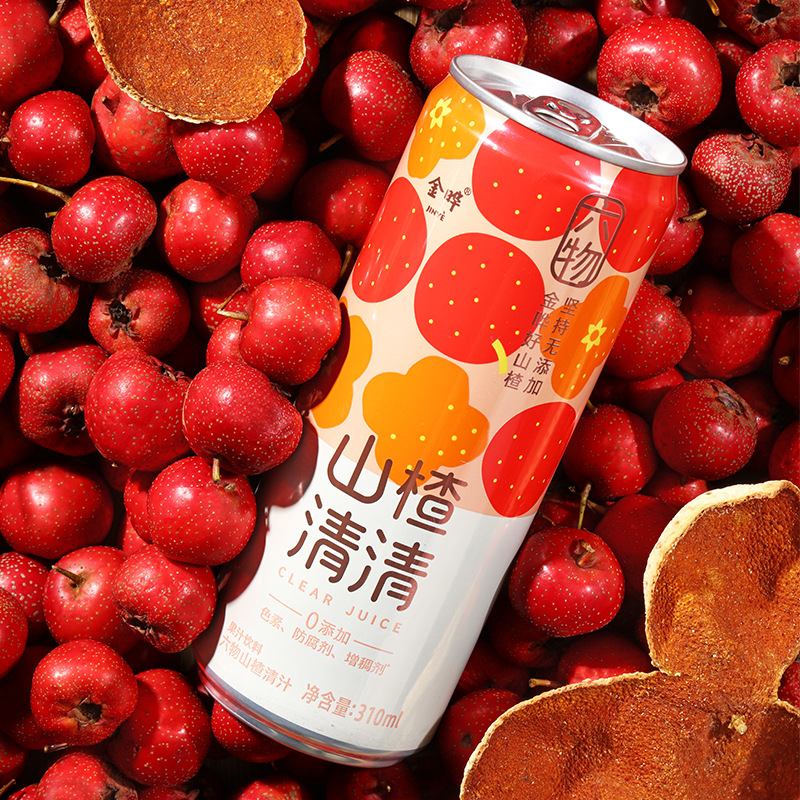 金晔六物山楂汁饮品鲜果汁益生元果蔬汁饮料山楂汁代发-阿里巴巴