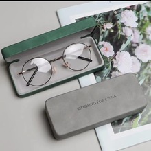 眼镜盒定做批发 厂家供应新款羊巴纹大理石纹眼镜盒可做店名logo