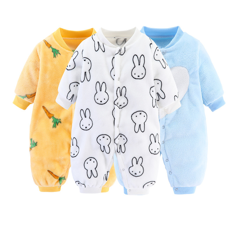 Clothes for Babies Spring and Autumn Male and Female Baby Rompers 0-1-2 Years Old Baby Jumpsuit Newborn Home Jumpsuit