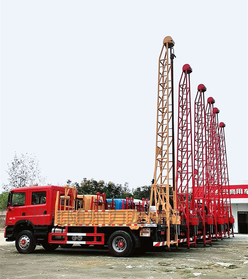 新款东风平头国六双排钻井车 地质勘察钻机dpp100-阿里巴巴