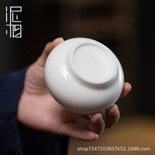 功夫茶具套装中式三茶碗带盖陶瓷泡茶用中号不烫手