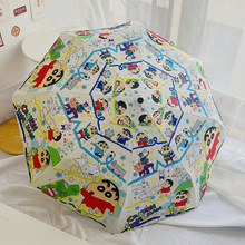 日本透明儿童雨伞直柄伞卡通可爱直杠伞长柄伞学生男女幼儿园网红